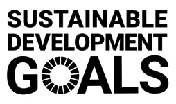 Banner mit der Aufschrift "Sustainable Development Goals"